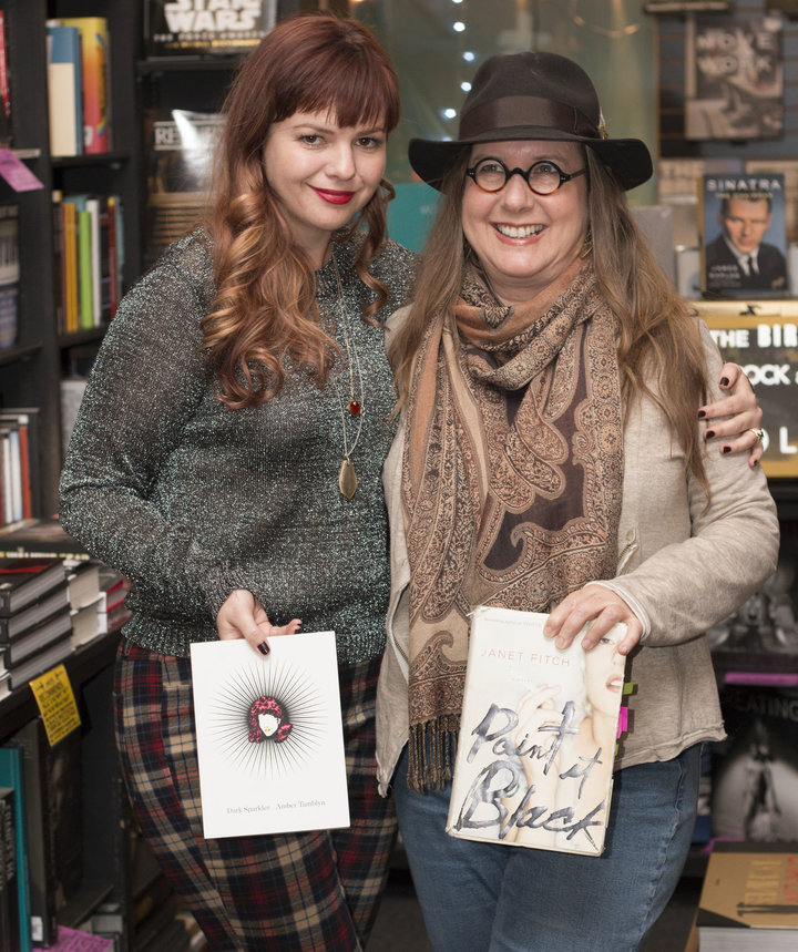 Actress and author Amber Tamblyn (left) with&nbsp;Fitch in West Hollywood, California, in 2015.