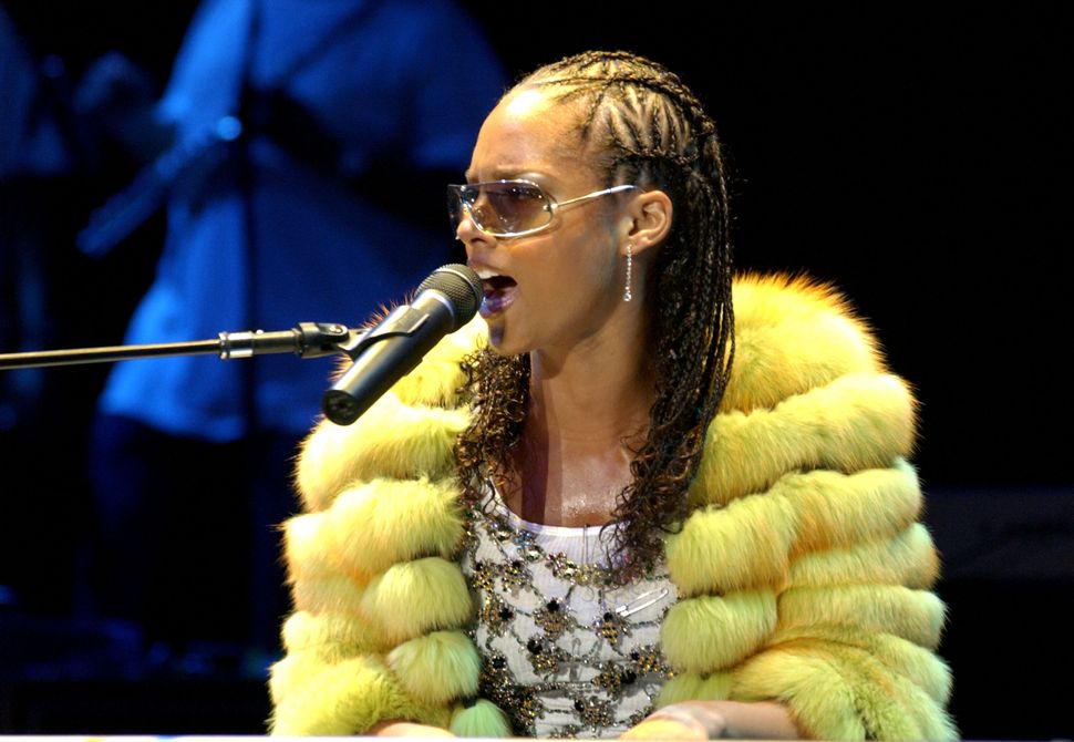 Alicia Keys during Alicia Keys In Concert At the Greek Theater at Greek Theater in Los Angeles, California, United States.&nb