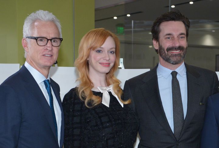 "Mad Men" will be available for streaming later this month. From left to right: John Slattery, who played the character "Roge