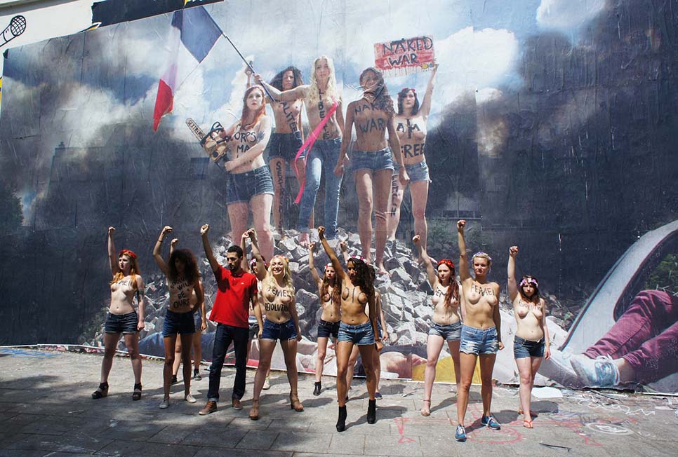 March 8th - Street Artist Combo with members of FEMEN group
