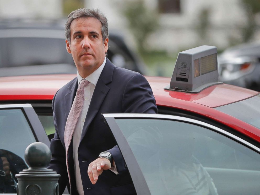 PHOTO: Michael Cohen, President Donald Trumps personal attorney, on his arrival on Capitol Hill in Washington, Sept. 19, 2017.