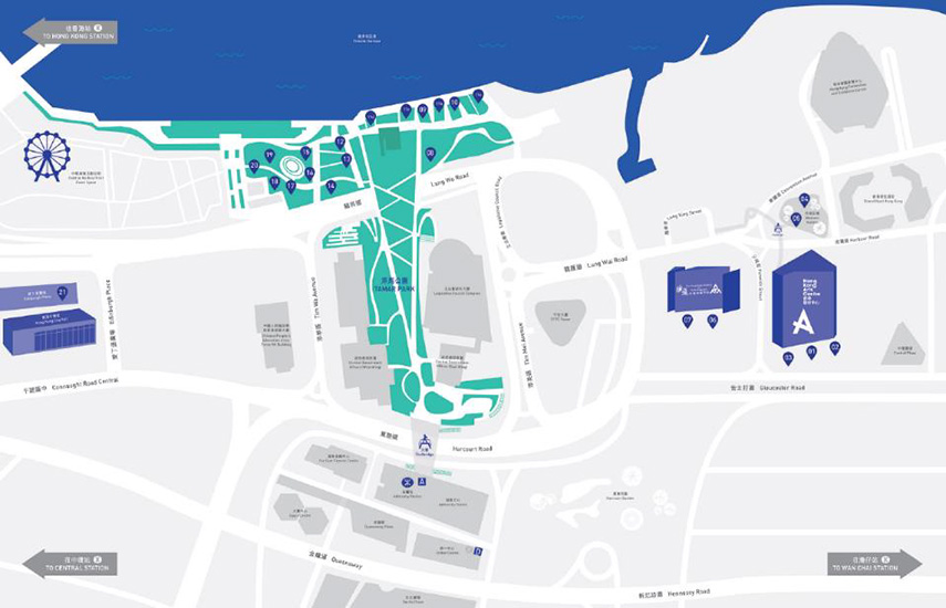 Harbour Arts Sculpture Park Map 2018