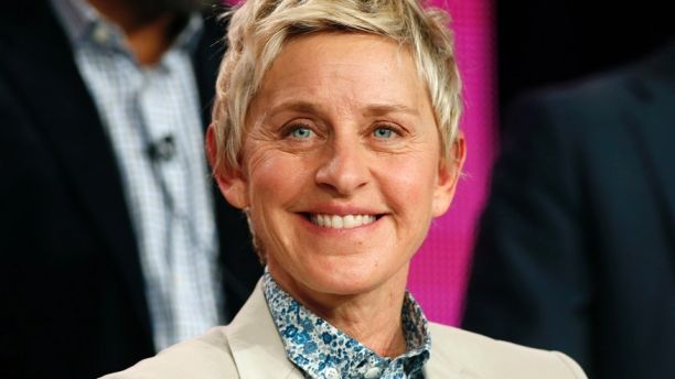 Executive Producer Ellen DeGeneres speaks about the NBC television show "One Big Happy" during the TCA presentations in Pasadena, California, January 16, 2015.