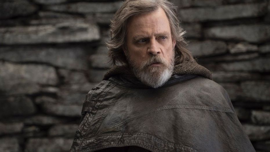 This image released by Lucasfilm shows Mark Hamill as Luke Skywalker in "Star Wars: The Last Jedi," in theaters on Dec. 15.