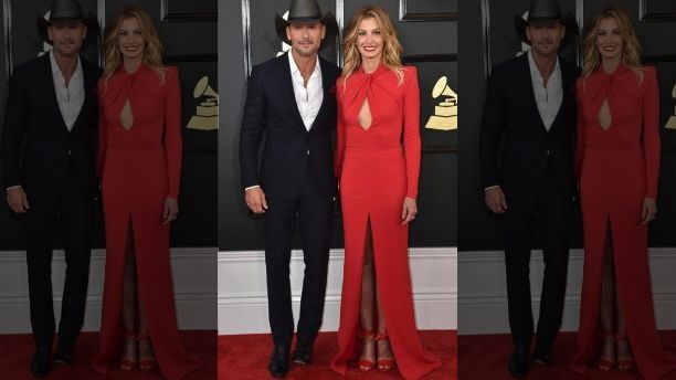Tim McGraw, left, and Faith Hill arrive at the 59th annual Grammy Awards at the Staples Center on Sunday, Feb. 12, 2017, in Los Angeles. (Photo by Jordan Strauss/Invision/AP)