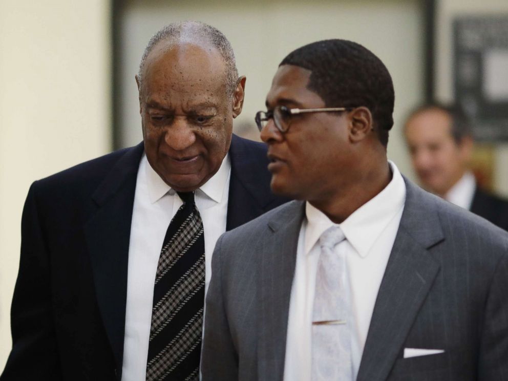 PHOTO: Actor and comedian Bill Cosby returns to the courtroom after a recess on the sixth day of his sexual assault retrial at the Montgomery County Courthouse in Norristown, Pa., April 16, 2018.