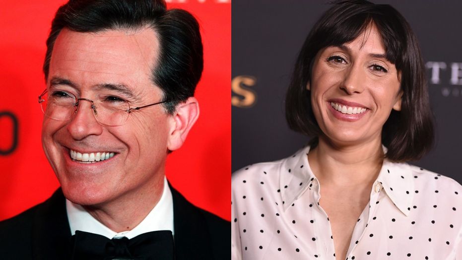 "Late Show With Stephen Colbert" writer Jen Spyra (right) came under fire for a tweet she wrote about former first lady Barbara Bush's passing.