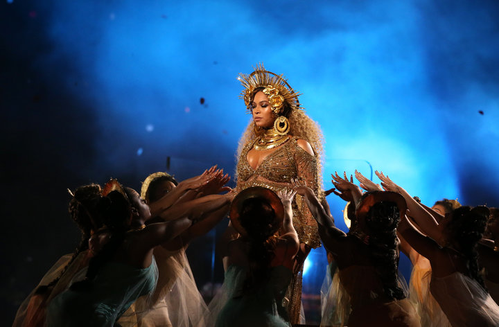 Beyonc&eacute; performance at the 59th Annual Grammy Awards last year in Los Angeles incorporated imagery from African, Hindu