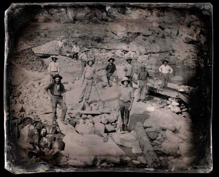 Outdoor View of Miners from Sterrett & Company