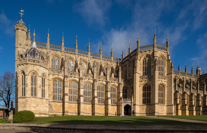 The outside of St. George's Chapel at Windsor Castle.&nbsp;