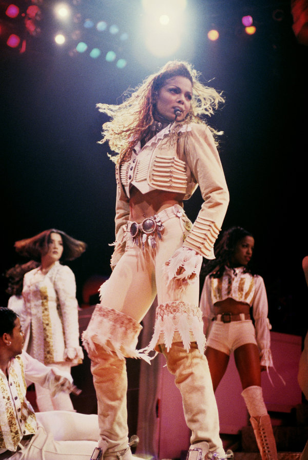 Performing at Madison Square Garden in New York City.