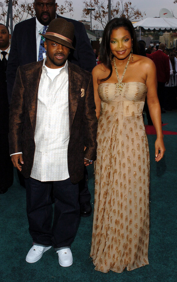 With Jermaine Dupri during Clive Davis' 2005 Pre-Grammy Awards Party in Beverly Hills, California.