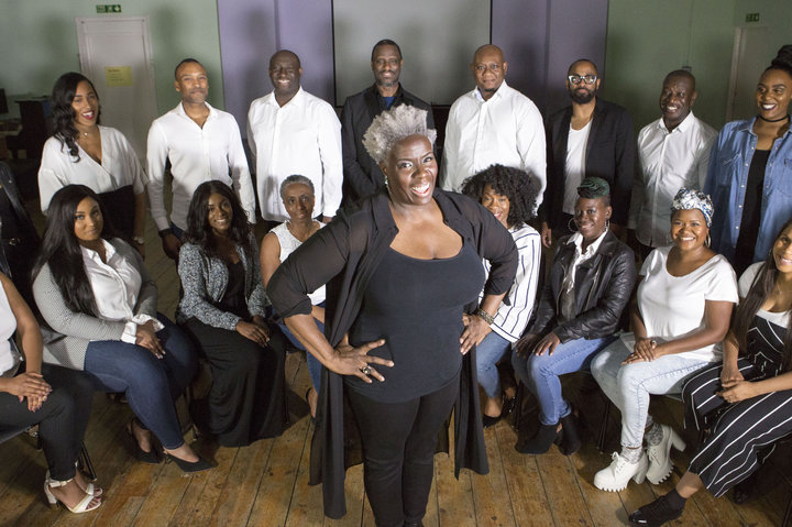 Karen Gibson and the Kingdom Choir performed at the royal wedding on May 19.