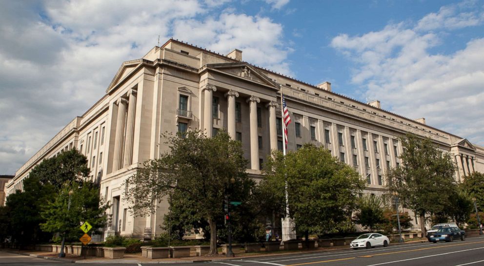 PHOTO: The Robert F. Kennedy Department of Justice Building is seen in Washington. 