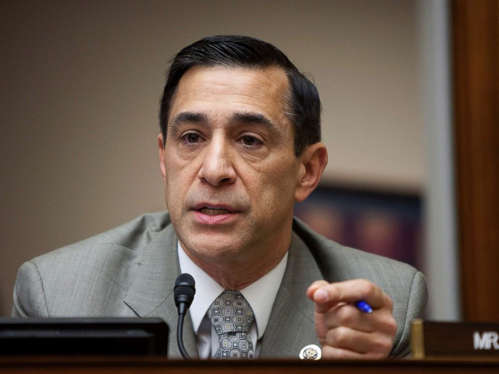 PHOTO: Representative Darrell Issa, questions General Motors CEO Dan Akerson during a House Oversight and Government Reform subcommittee hearing on the safety of GMs Volt electric vehicle in Washington, Jan. 25, 2012. 