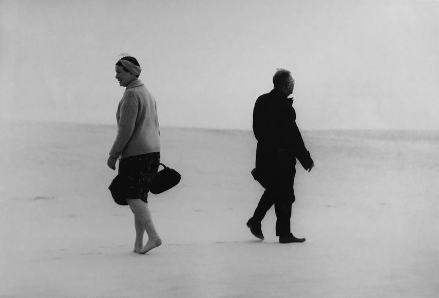 Antanas Sutkus - J. P. Satre and Simone de Beauvoire in Lithuania, 1965