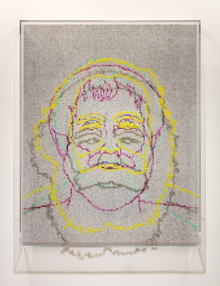 Charles Gaines - Faces 1 Identity Politics, Drawing #3, Karl Marx, 2018