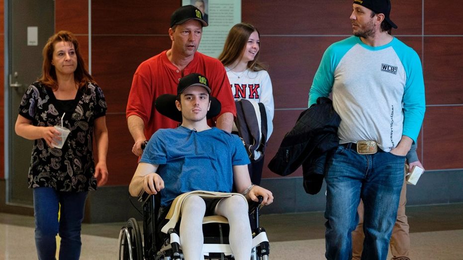 Ryan Straschnitzki was paralyzed following a bus crash that killed 16 people. He is scheduled to fly to Philadelphia on Wednesday to continue treatment. 