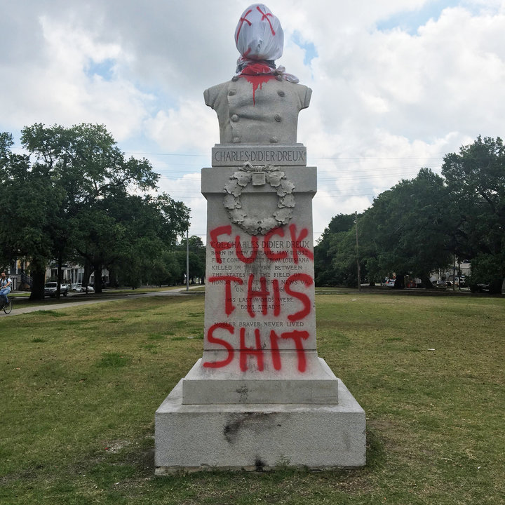 A Civil War&nbsp;monument to Confederate officer Charles Didier Dreux was vandalized in New Orleans this week.