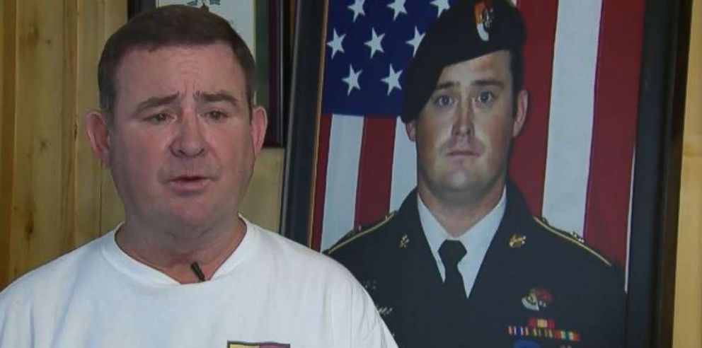 Arnold Wright, the father of Staff Sgt. Dustin Wright, spoke about the October 2017 attack in Niger that killed his son on Friday, May 11, 2018.