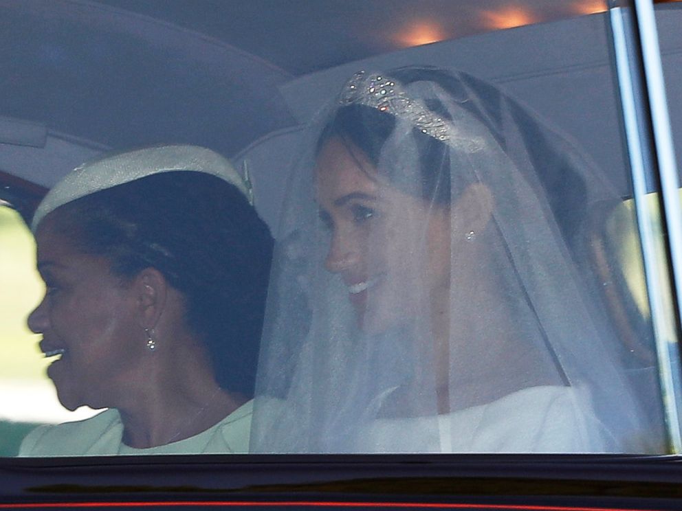 PHOTO: Meghan Markle with her mother Doria Ragland departs for her wedding to Prince Harry, in Taplow, England, May 19, 2018. 