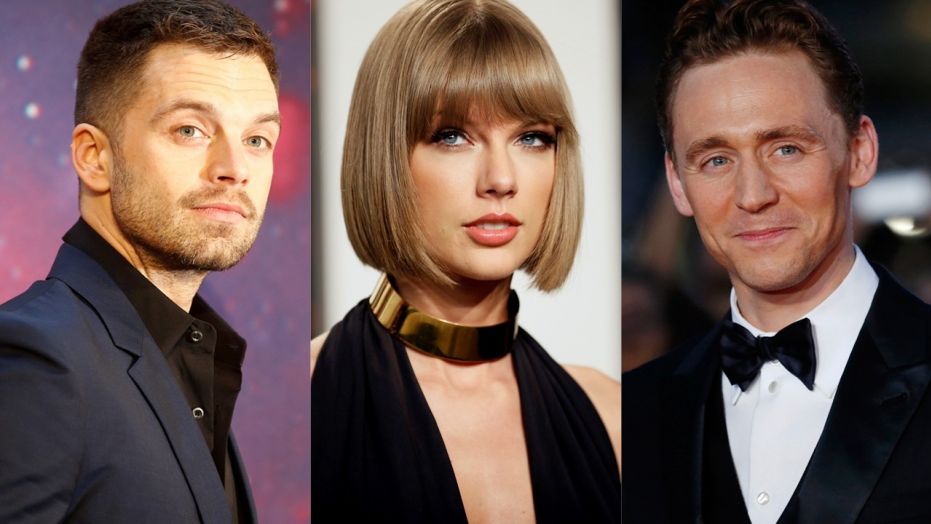 Actor Sebastian Stan (left) said he had 'extreme concern' for friend and co-star, Tom Hiddleston, when he dated Taylor Swift.