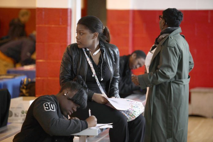 Job Seekers Look For Work At Career Fair In Detroit thegrio.com