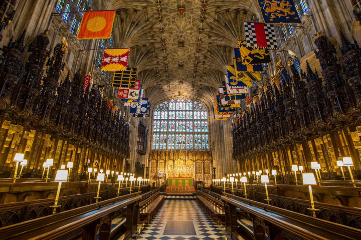 A look inside St. George's Chapel at Windsor Castle.&nbsp;