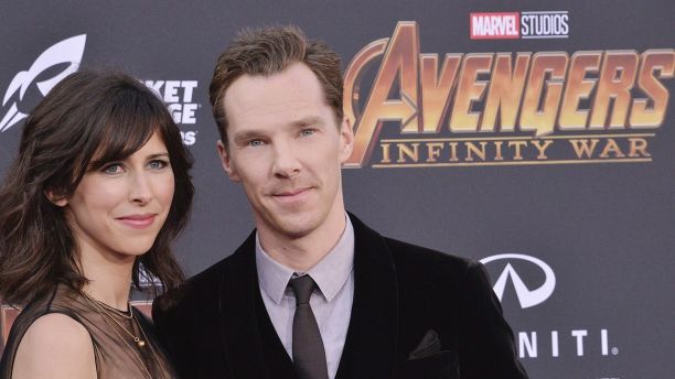 (L-R) Sophie Hunter and Benedict Cumberbatch arrives at Marvel Studios' "Avengers: Infinity War" held on Hollywood Blvd in Hollywood, CA on Monday, April 22, 2018. (Photo By Sthanlee B. Mirador/Sipa USA)(Sipa via AP Images)