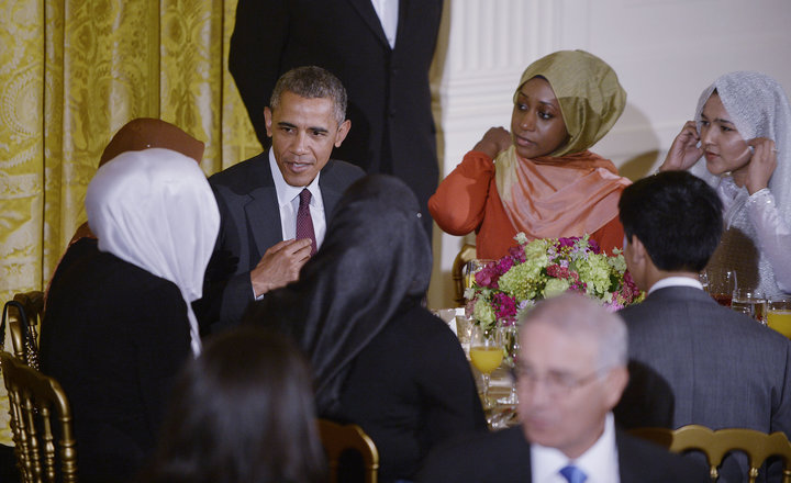 President Barack Obama attends an iftar dinner celebrating Ramadan in the East Room of the White House&nbsp;on July 22, 2015.