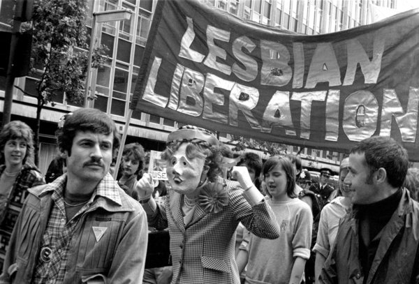 A lesbian and gay Pride in London,1980.