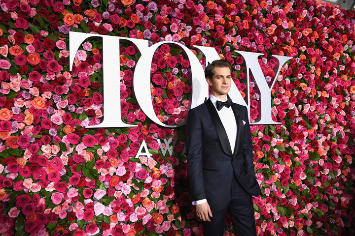 Andrew Garfield attends the 72nd Annual Tony Awards.