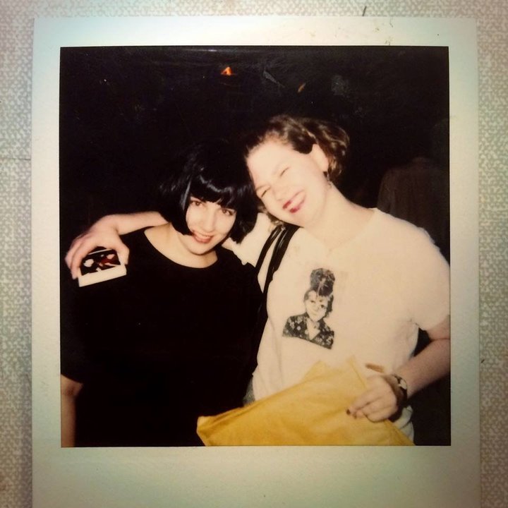 Chickfactor co-founders Pam Berry (left) and Gail O'Hara in the early 1990s.