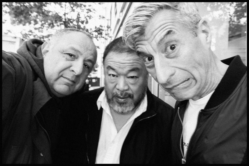 ME, Ai WeiWei and Maurizio Cattelan, 2016