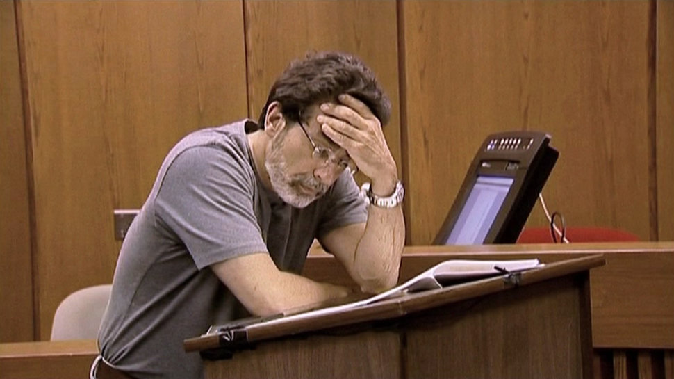 David Rudolf practicing his opening statement in a scene from "The Staircase."