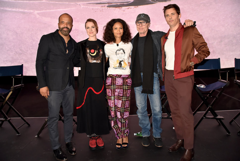 Jeffrey Wright, Evan Rachel Wood, Thandie Newton, Ed Harris and James Marsden attend the FYC Event for HBO's WESTWORLD Season