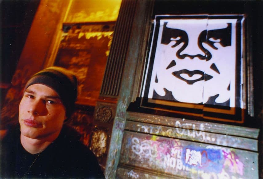 Shepard Fairey in San Francisco, 1999