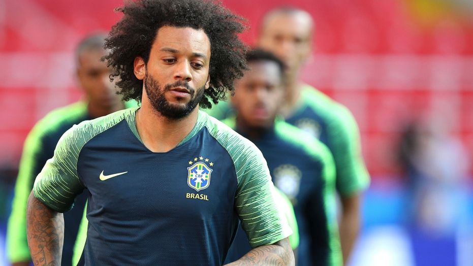 Marcelo limped off the field in the 10th minute of Wednesday's game against Serbia. 