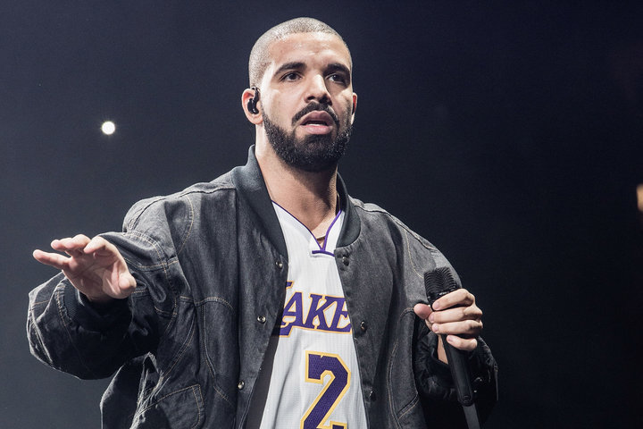 &nbsp;Drake pictured in concert at The Forum in 2016.