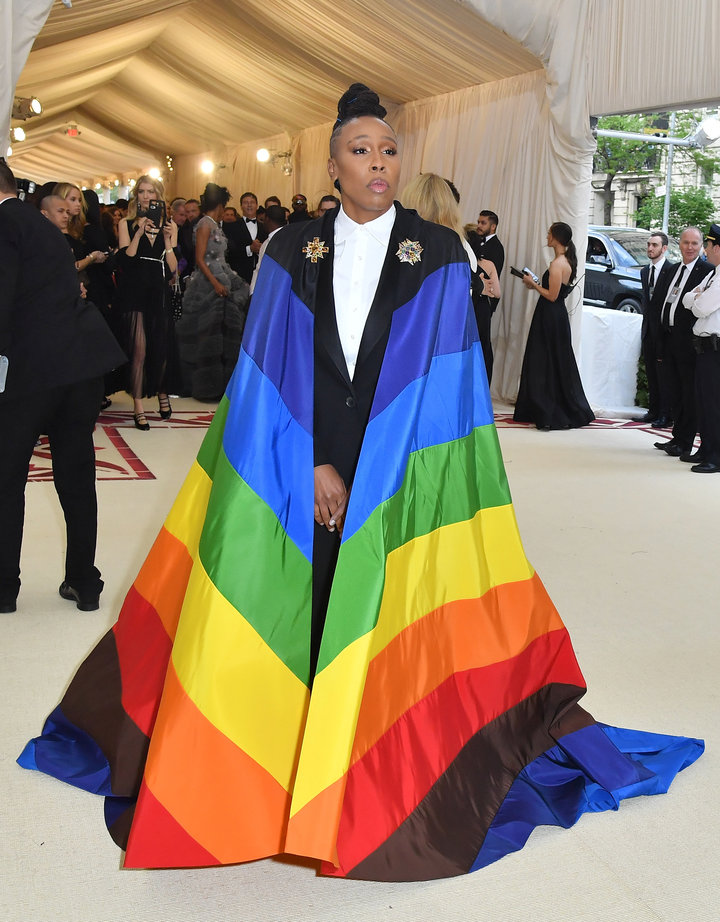Lena Waithe arrives for the 2018 Met Gala on May 7, 2018.