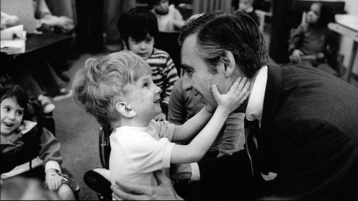 Fred Rogers, seen in the show "Mister Rogers' Neighborhood."