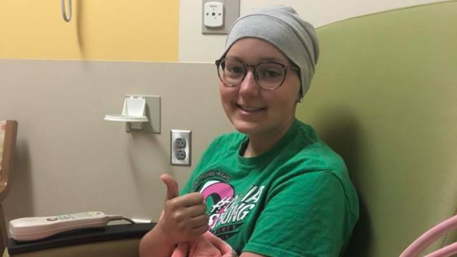 Olivia Stoy was first diagnosed with cancer when she was 12. 