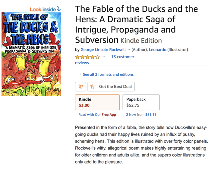 The description of this children's book doesn&rsquo;t mention that&nbsp;the author created the American Nazi Party and coined