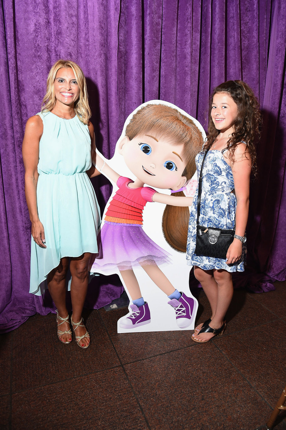 Angela Santomero (left) and actress Addison Holley attend the premiere screening event for her Amazon Original Kids Series "W