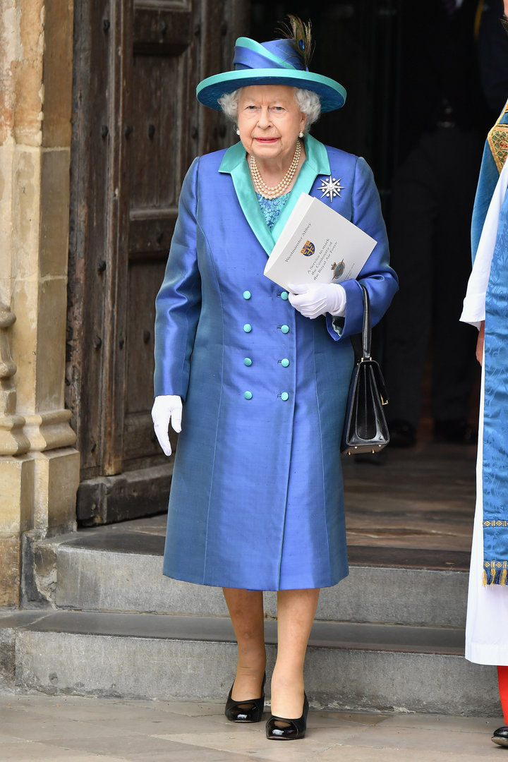 Queen Elizabeth II at the RAF centenary celebration.&nbsp;