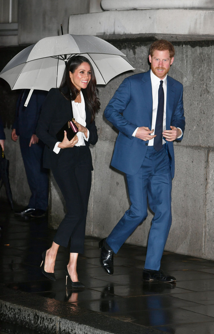 Prince Harry and Meghan Markle arrive&nbsp;at the&nbsp;annual Endeavour Fund Awards in London in February.&nbsp;