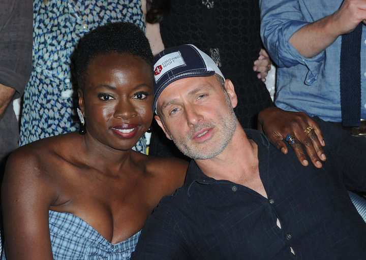 &nbsp;Danai Gurira and Andrew Lincoln&nbsp;hugging it out at&nbsp;SDCC.