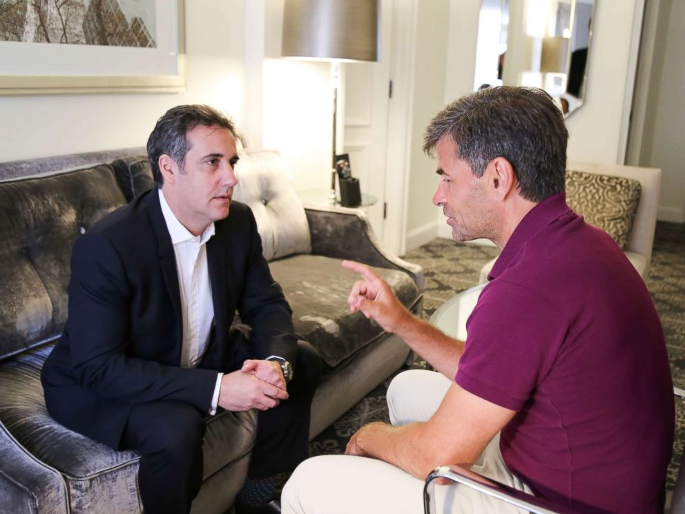 PHOTO: ABC News George Stephanopoulos interviewing Michael Cohen, who was formerly an attorney for President Donald Trump.
