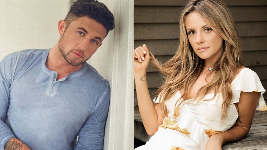 Country signers Michael Ray, left, and Carly Pearce revealed on Instagram that they are dating.