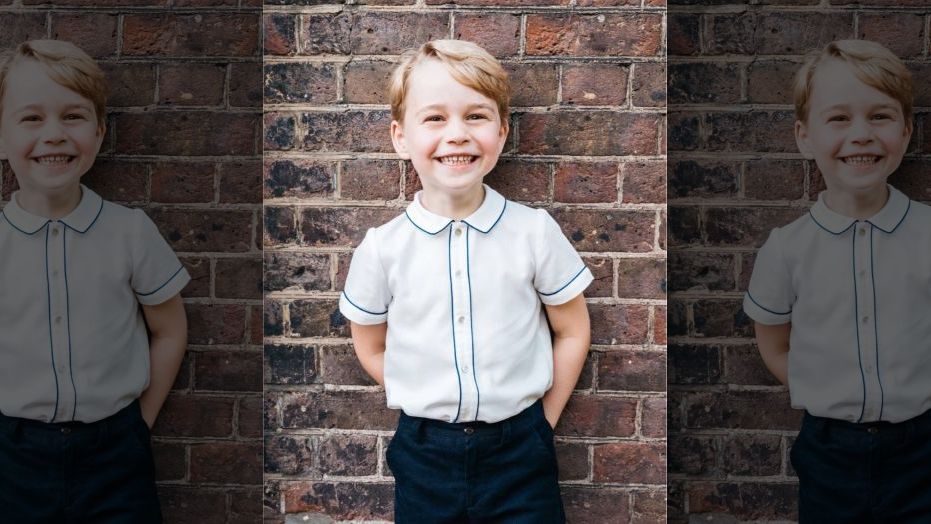 The Royal Family on Saturday released a cheery photo of Prince George in honor of his fifth birthday.